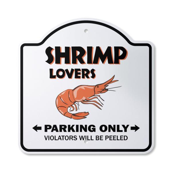 Shrimp Lovers Parking 10" x 10" Sign | Indoor/Outd...