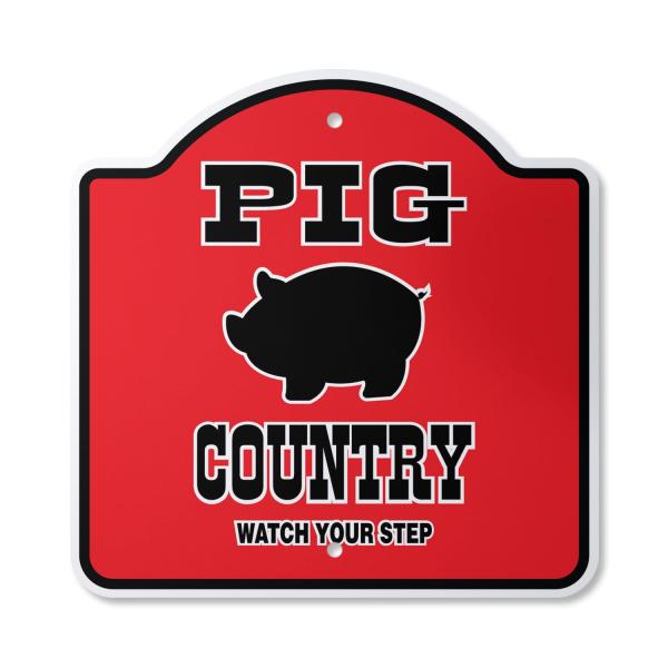 Keep Gate Closed Pig 12" X 12" Sign | Indoor/Outdo...