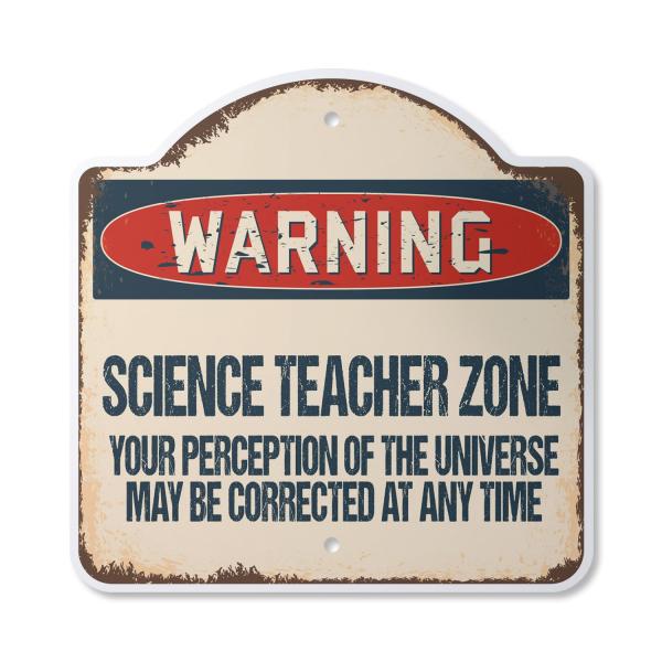 Science Teacher Zone 12" X 12" Sign | Indoor/Outdo...
