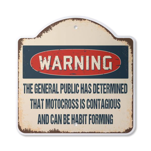 Motocross is Contagious 14" x 14" Sign | Indoor/Ou...