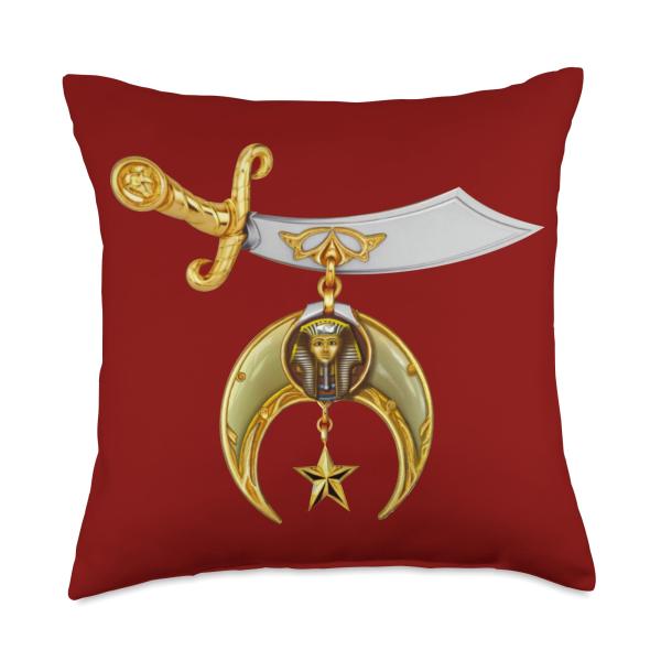 Shriners, Noble, PHA, Masonic, Throw Pillow