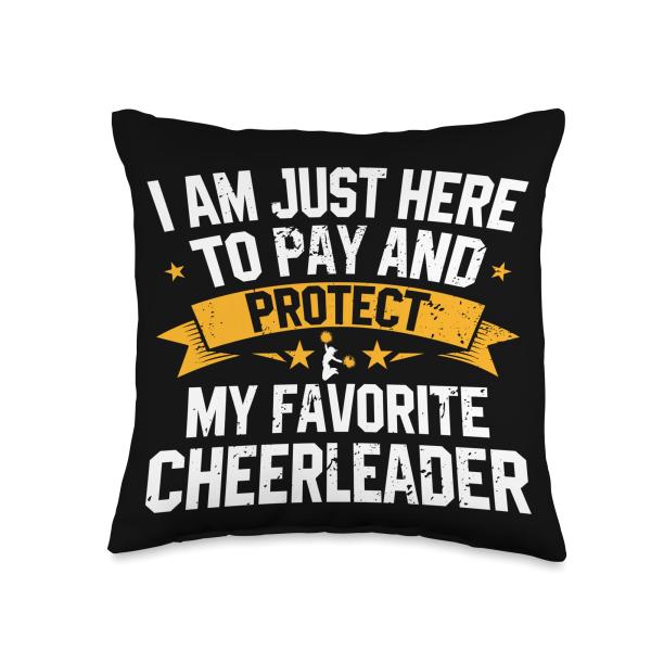For Proud Cheerleader Dad Or Cheer Father I Am Jus...