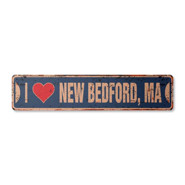 I Love New Bedford Massachusetts Vintage Plastic S...
