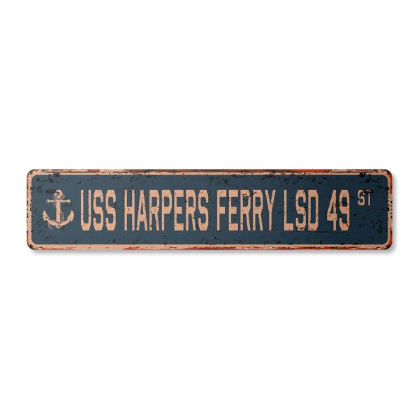 USS HARPERS FERRY LSD 49 Vintage Plastic Street Si...