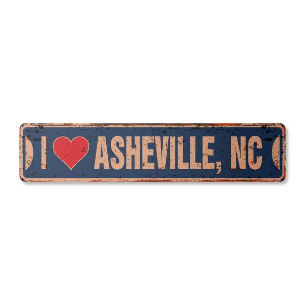 I Love Asheville North Carolina Vintage Plastic St...