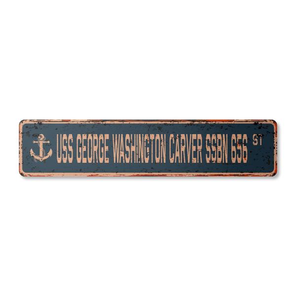 USS GEORGE WASHINGTON CARVER SSBN 656 Vintage Plas...