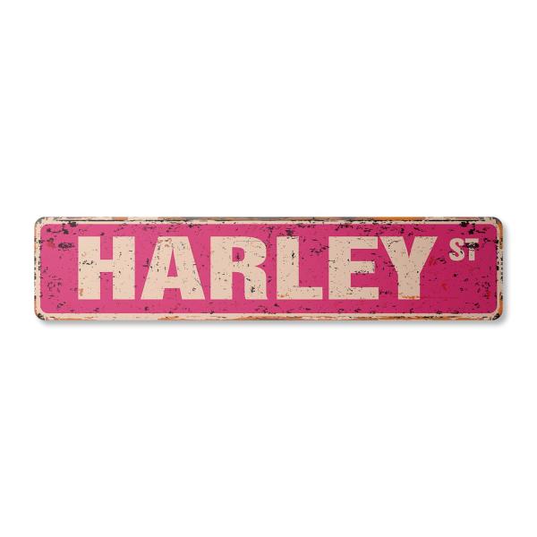 HARLEY Vintage Plastic Street Sign Childrens Name ...