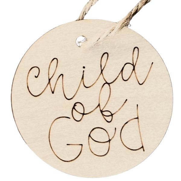 Set of 20 Religious Christmas Ornaments, Wooden Tr...