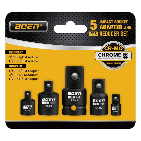 boen インパクトソケットアダプターセットとレデューサーセット 5点