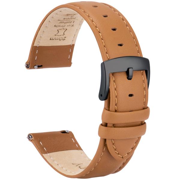 OTTOODY Leather Watch Bands Strap Quick Release, E...