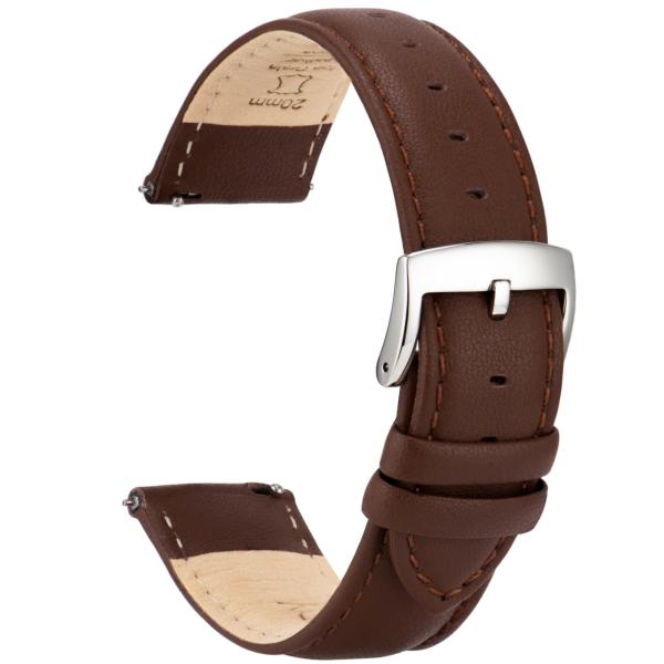 OTTOODY Leather Watch Bands Strap Quick Release, E...