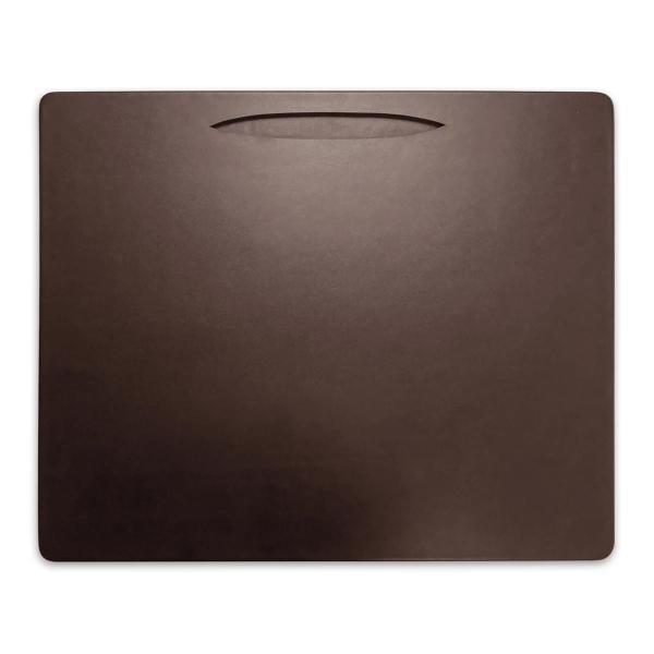 DACASSO Chocolate Brown Leather Conference Table P...
