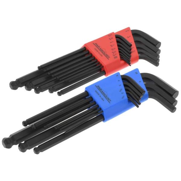 Paramount 22 Piece Long Arm Inch ＆ Metric Hex Key ...