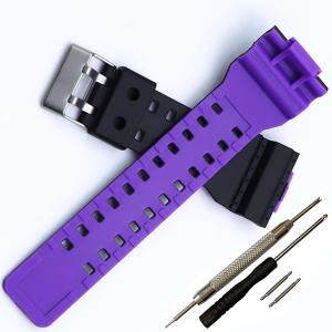 Rihahisy 16mm G-Shock 交換用シリコンバンド カシオ GA-110 GA-100 GA-300 GW-8900 GLS-8900対応 多機種互換 防水 耐汗 スポーツ