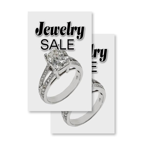 Jewelry Sale (2-Pack) 24" x 36" Vinyl Decals | Sig...