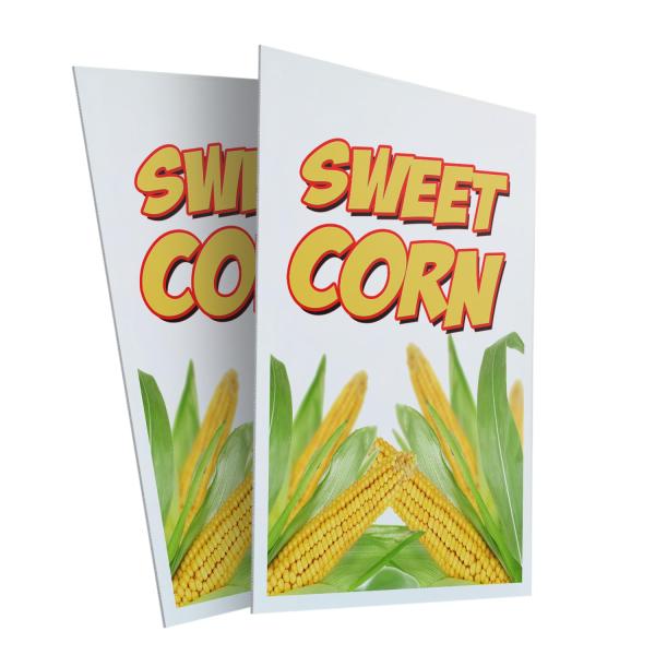 Sweet Corn (2-Pack) 24" x 36" Plastic Signs | Sign...