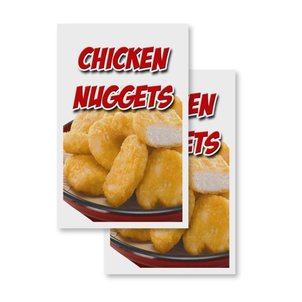 Chicken Nuggets (2-Pack) 24" x 36" Vinyl Decals | ...