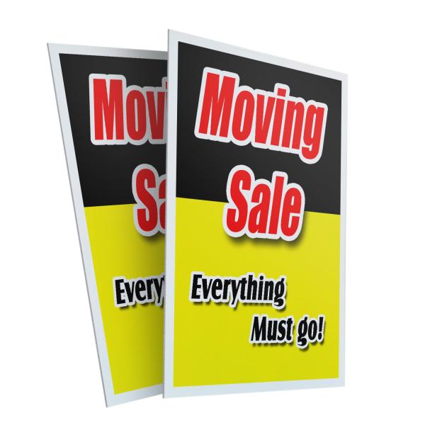 Moving Sale Everything Must Go! (2-Pack) 24" x 36"...