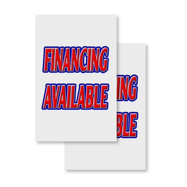 Financing Available (2-Pack) 24" x 36" Vinyl Decal...