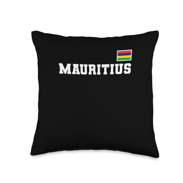Mauritian Flag ＆ proud Patriots Mauritius Throw Pi...