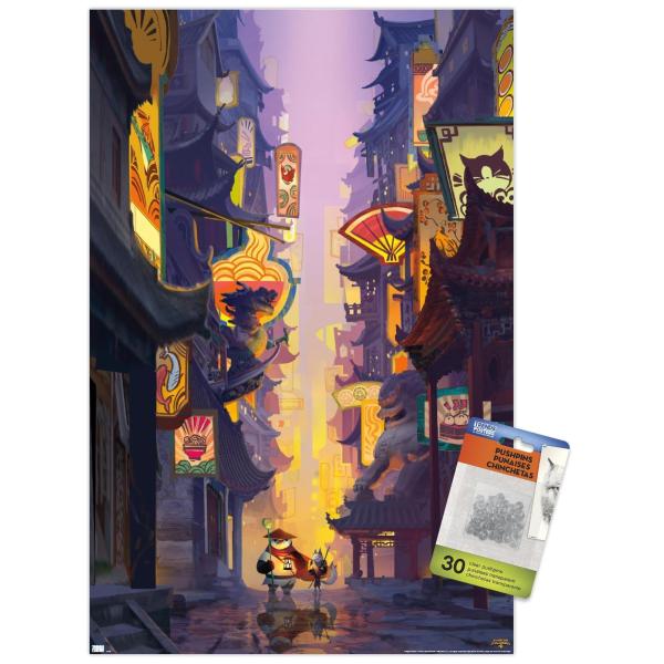 Trends International Kung Fu Panda 4 - Street Wall...