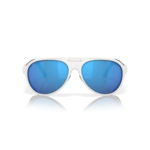 Costa Del Mar メンズ グランドカタリナ 長方形サングラス, ハルホワイト/ブルーミラー580g。, 59 mm