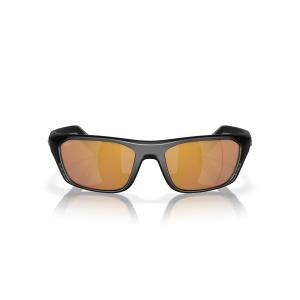 Costa Del Mar メンズ ホワイトチップ プロ 長方形 サングラス, マットブラック/ゴールドミラー580g。, 57 mm