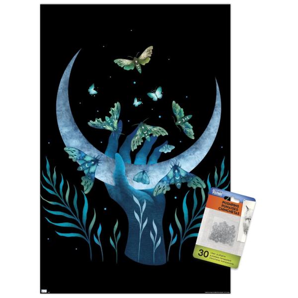 Trends International Episodic Drawing - Moth Hand ...