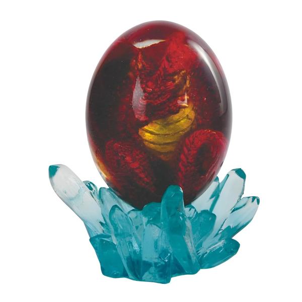 ICE ARMOR 高さ5インチ 赤龍 Arcylic Egg 人工クリスタルフィギュア 像 装飾 ...
