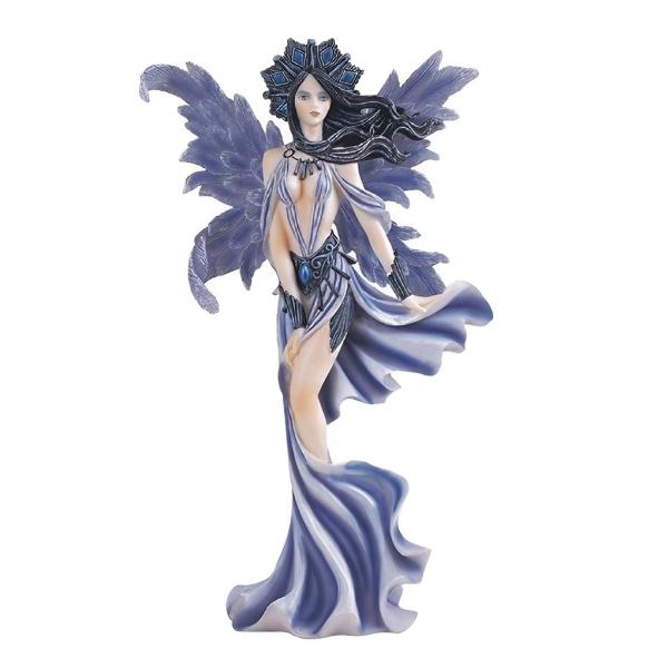 ICE ARMOR 高さ10インチ 風の妖精 青の置物 装飾 オフィスの机/家庭/リビングルーム/テ...