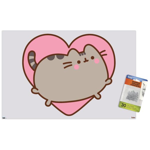 Trends International Pusheen - Heart Wall Poster, ...