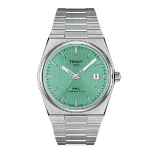 Tissot PRX パワーマティック80 35mm 自動巻き T1374071109101 ライトグリーン文字盤 クイックリリースブレス