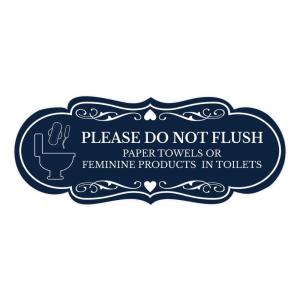 Designer Please Do Not Flush ペーパータオルまたは女性用製品 トイレ(パ...