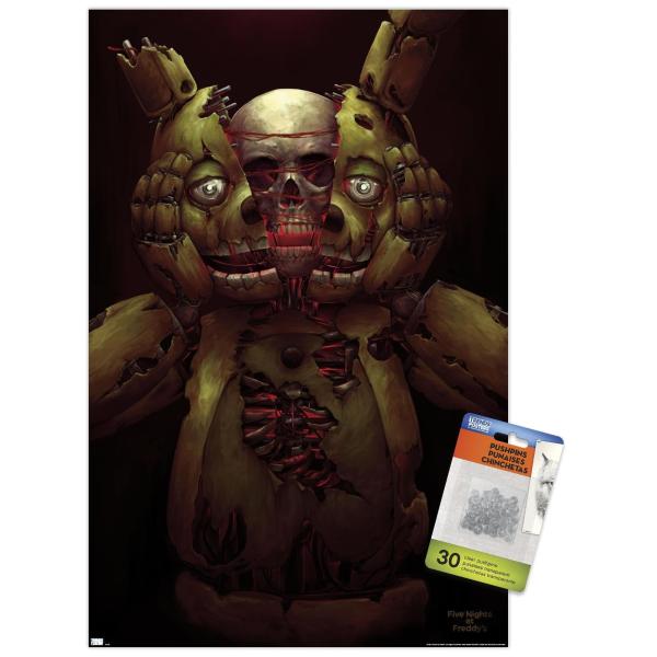 Five Nights at Freddy's - Skull Wall Poster with P...