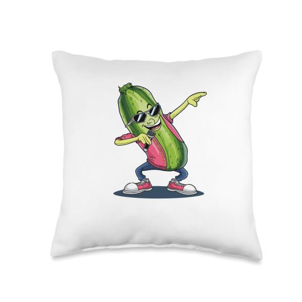 Dabbing Pickle Dancing Cucumber lover Funny Throw ...