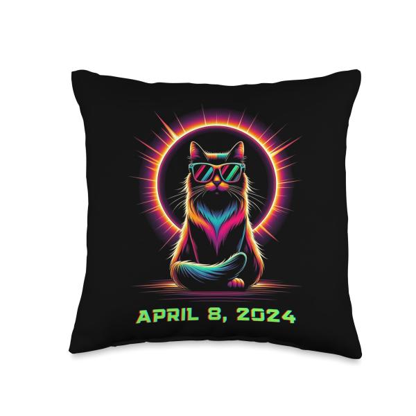Cat Wearing Solar Eclipse Glasses Total Solar Ecli...