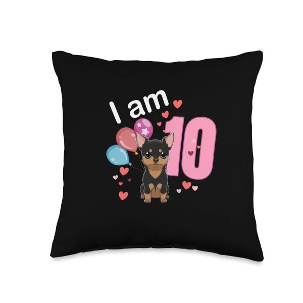 10th Birthday Min Pin Dog Owner Birthday 10 Years ...