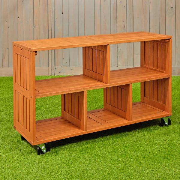 Environments Indoor/Outdoor Rolling Storage Shelf