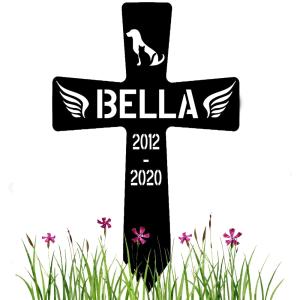 IFHUH ペット メモリアルスティック カスタム名入れ 犬・猫 ガーデンステーク スチール製（受注生産）