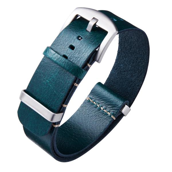 BINLUN Leather Watch Band Crazy Horse Oiled Leathe...