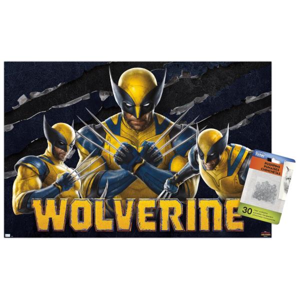 Marvel Deadpool ＆ Wolverine - Wolverine Wall Poste...