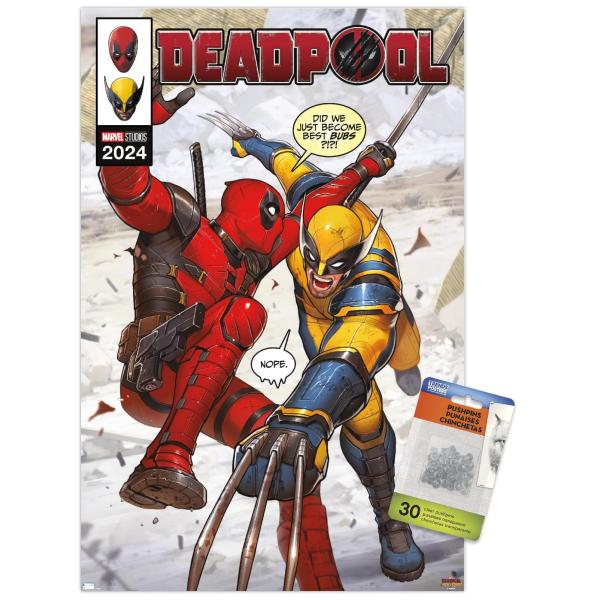 Marvel Deadpool ＆ Wolverine - Homage Cover #1 Wall...