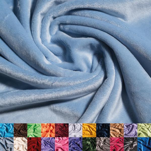 Ice Fabrics Solid Minky Fabric by The Yard - Soft,...