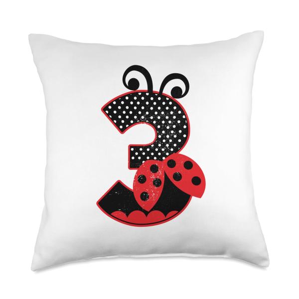 This Little Lady Is 3 Ladybug 3rd Birthday Kid Cos...