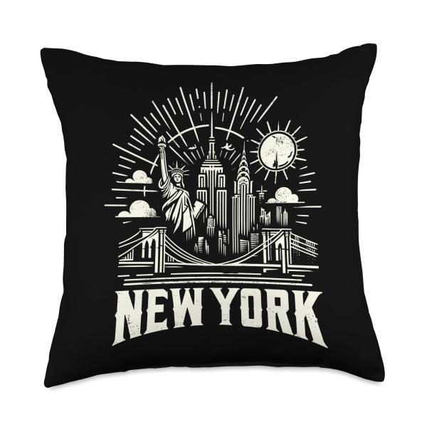 New York Throw Pillow