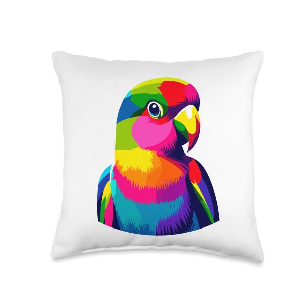 Colorful Pop Art Lovebird Birdwatching Lovebirds T...