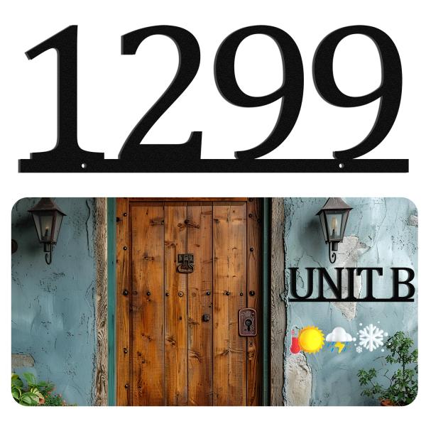 Personalized Metal House Numbers for Outside, Cust...