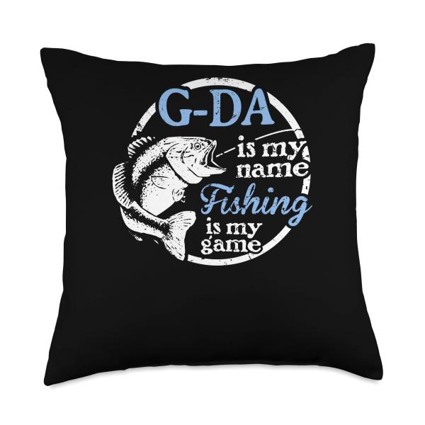 GDa Gift - Fishing is My Game! Throw Pillow