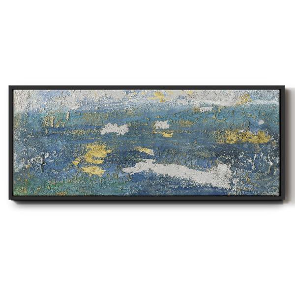Renditions Gallery 素朴な海景 フローターフレームキャンバス 8x20インチ ブラ...