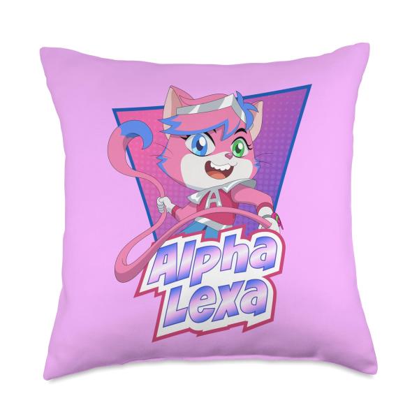 Ryan's World the Movie Alpha Lexa Throw Pillow